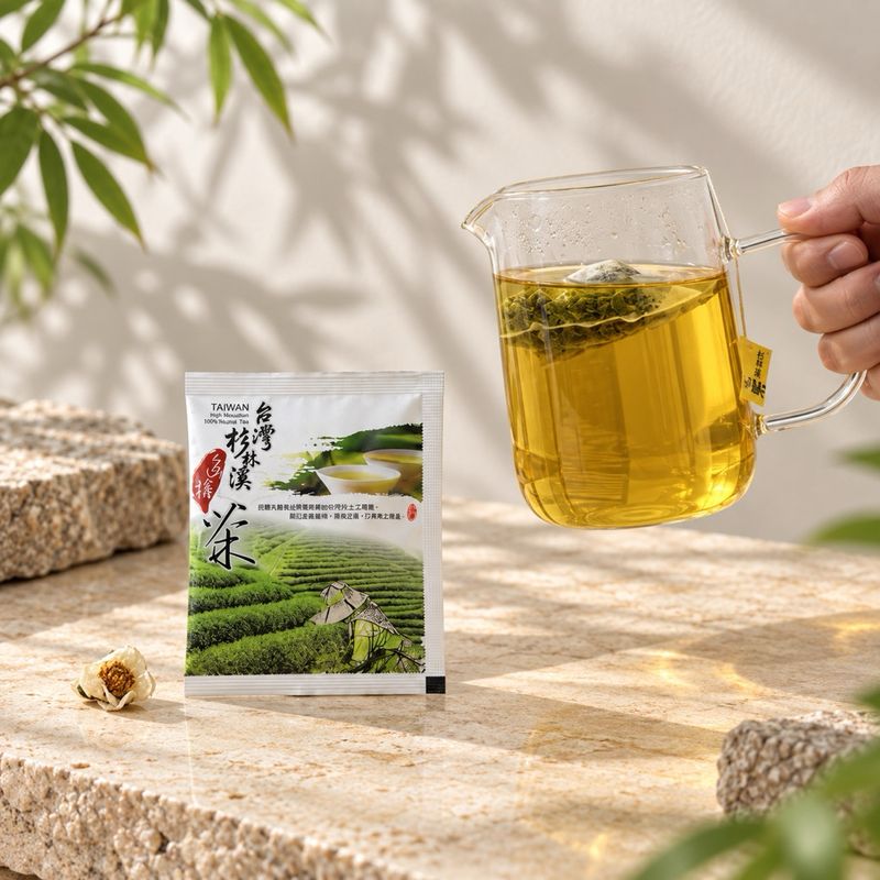 杉林溪烏龍茶平面速泡茶包 50入|輕焙火
