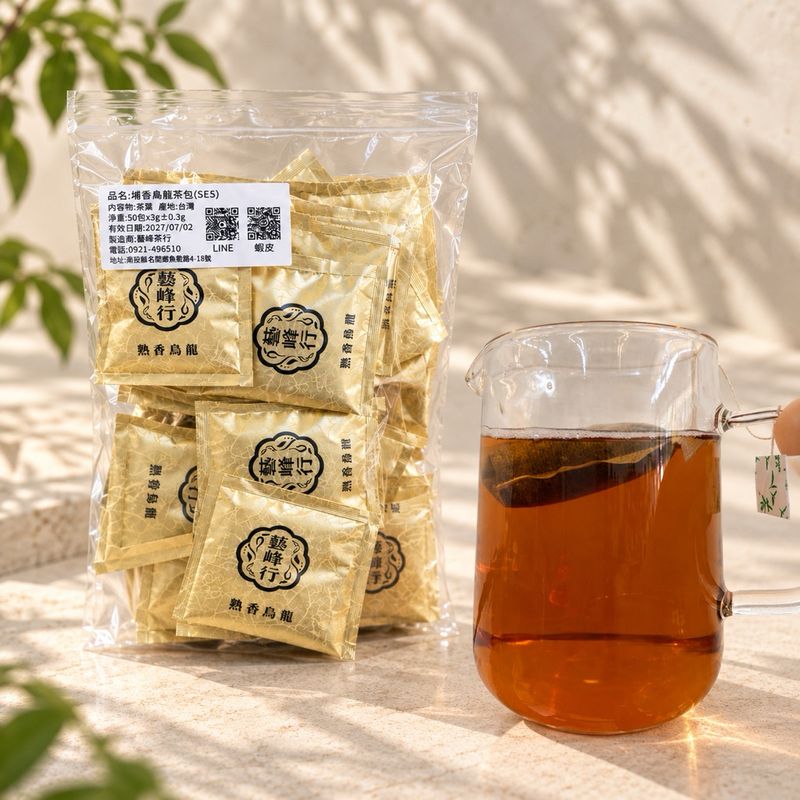 杉林溪熟香烏龍茶包 50入｜3g平面茶包